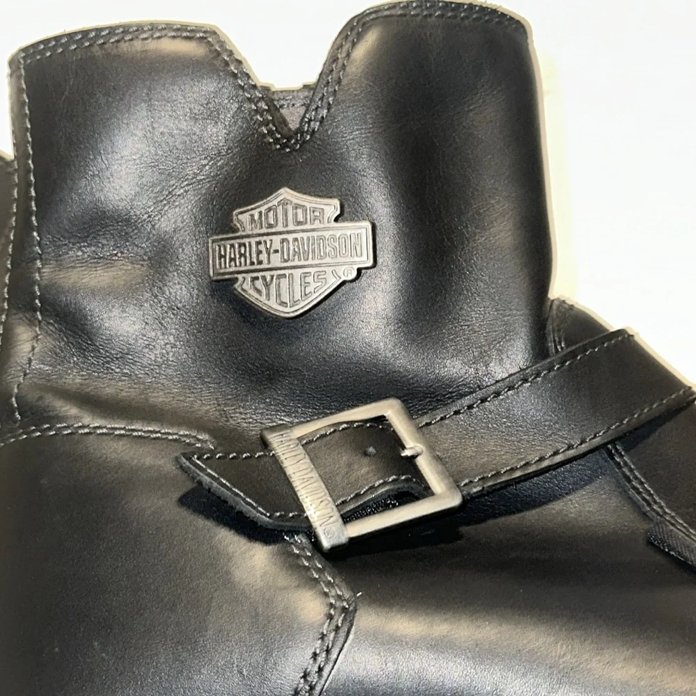 Harley Davidson Moto Riding Inner Zip Boot Size 13 M - Picture 10 of 16